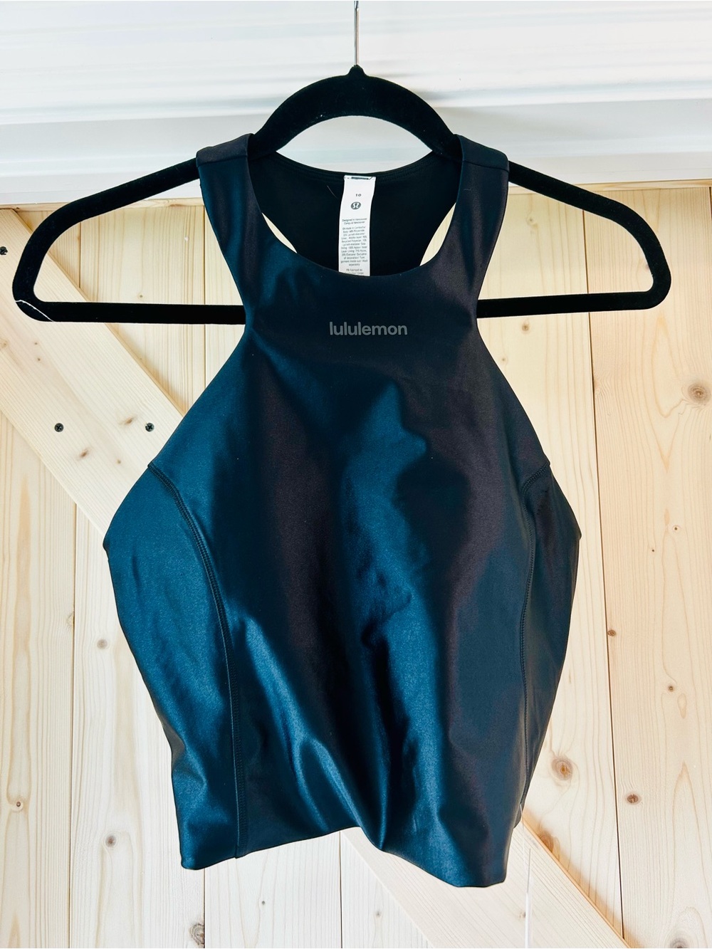 lululemon athletica Black High-Neck Sports Bra